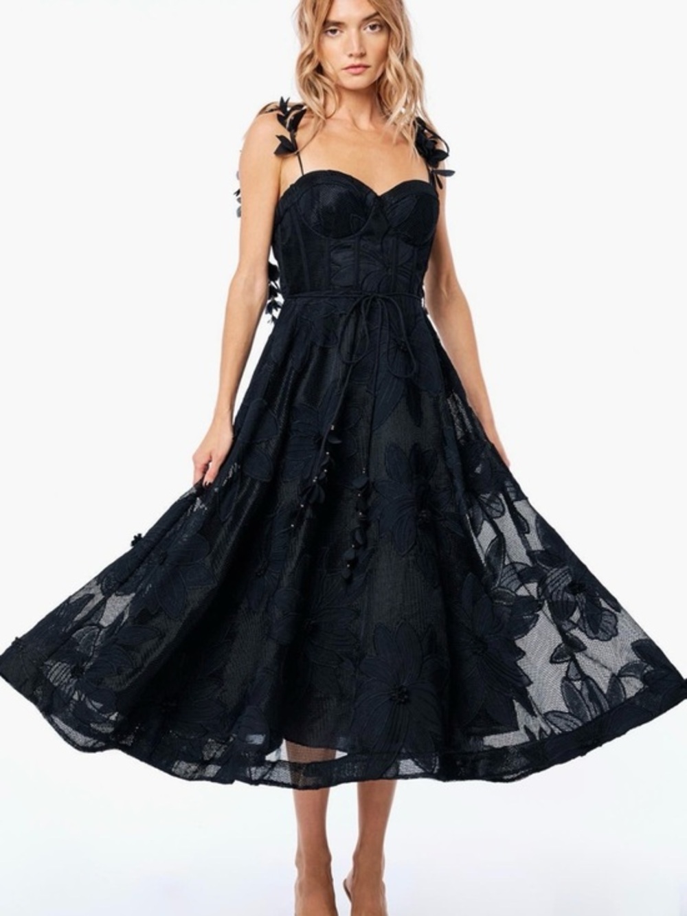 Ciebon Emilia bustier lace Midi Dress cocktail
